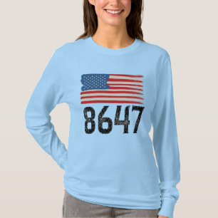 T-shirt 8647 Déclaration politique du drapeau américain an