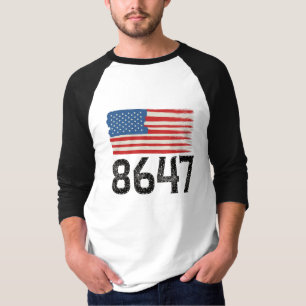 T-shirt 8647 Déclaration politique du drapeau américain an