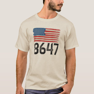 T-shirt 8647 Déclaration politique du drapeau américain an
