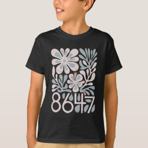 T-shirt 8647 Résiste à la subtile florale Foxtrot Delta Ta