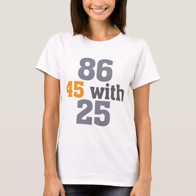 T-shirt 86 45 avec 25 attaquent (Devant)