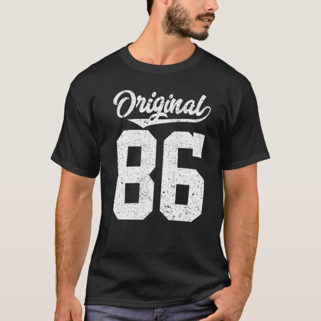 T-shirt 86e anniversaire et original quatre-vingt-six (Devant)