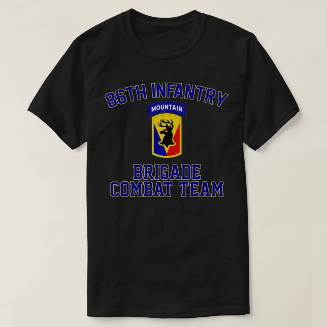 T-shirt 86e brigade d'infanterie Équipe de combat Pères an (Design devant)