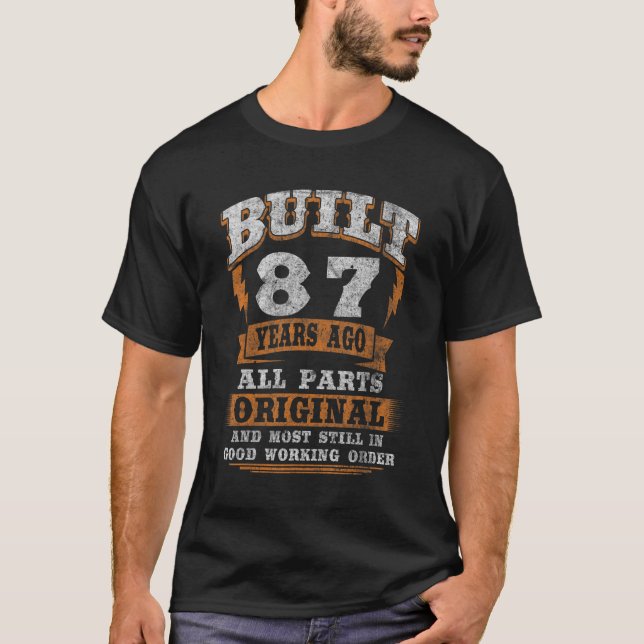 T-shirt 87 Anniversaire Dit 87ème Anniversaire (Devant)