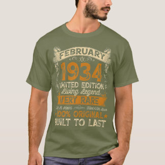 T-shirt 87e anniversaire Cadeau 87 ans rétro Vintage
