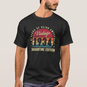 T-shirt 87E Anniversaire Retro Limited Edition 1934 Quaran