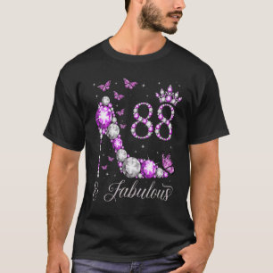 T-shirt 88 ans vieux et fabuleux 88e anniversaire talon ha