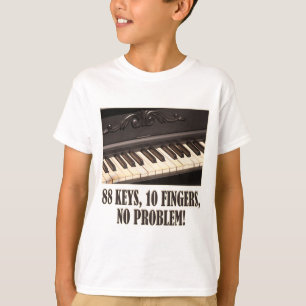 T-shirt 88 clés, 10 doigts, aucun problème !
