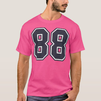 T-shirt 88 Numéro de sport Quatre-vingt-huit