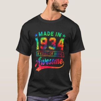 T-shirt 88 Year Old 88th Birthday Poison de Tie Dye Awesom