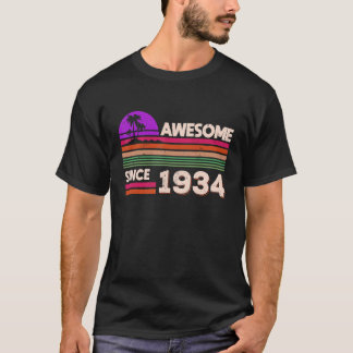 T-shirt 88e anniversaire Hommes Femmes stupéfiant depuis 1