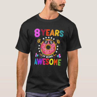 T-shirt 8 Anniversaire 8E Anniversaire Doughnut Lover G