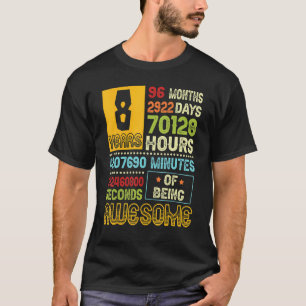 T-shirt 8 Anniversaire Garçon 8 Ans D'Être Étonnant Fabriq