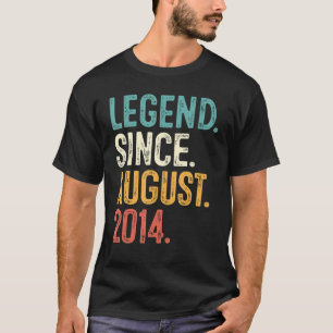 T-shirt 8 Ans 8ème anniversaire de la légende du garçon de