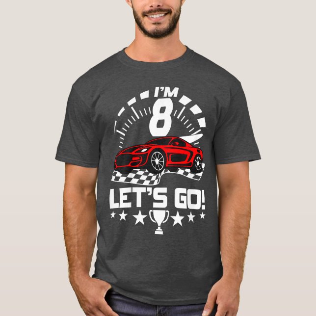 T-shirt 8 Ans Course 8e Anniversaire CourseGarçons Filles (Devant)