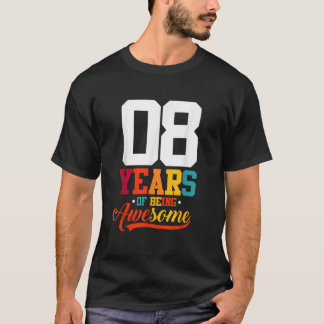 T-shirt 8 Ans D'Être Des Cadeaux Magnifiques 8 Ans 8ème Bi