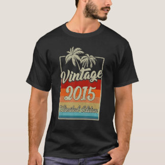 T-shirt 8 ans Vintage 2015 8e anniversaire Retro
