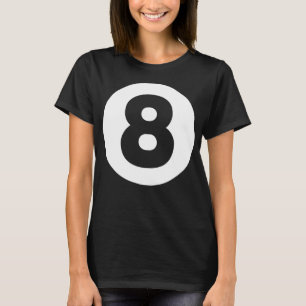 T-shirt 8 Billard Ball Lazy Costume Halloween Drôle Magi
