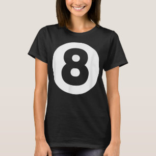 T-shirt 8 Billard Ball Lazy Costume Halloween Drôle Magi