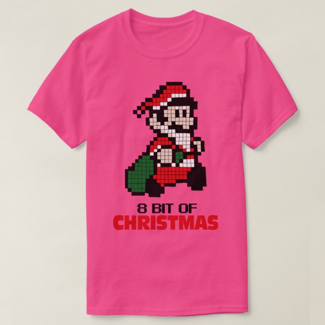 T-shirt 8 bits de Noël (Design devant)