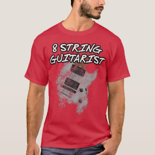 T-shirt 8 Guitariste à cordes, Guitare à portée tendue, Mu