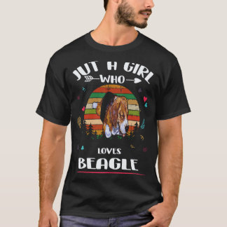 T-shirt 8 Juste Une Fille Qui Aime Beagle