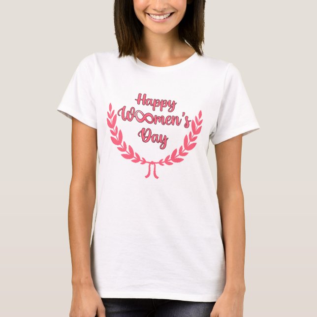 T-shirt 8 mars Journée des femmes, Joyeuse Journée des fem (Devant)