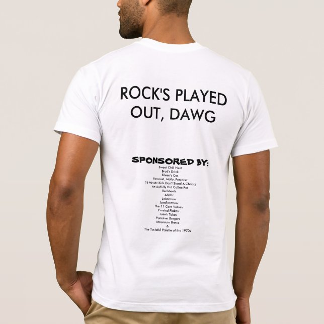 T-shirt 8 minutes de cape cod/rock's jouées, dawg (Dos)