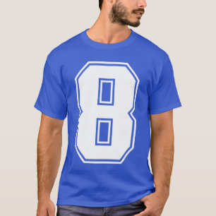 T-shirt 8 Numéro Équipe de huit Sports Universitaire Fille