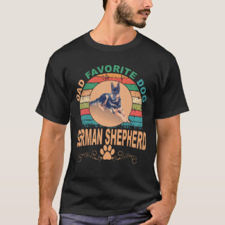T-shirt 8 Papa Chien Préféré Allemand Bouvier