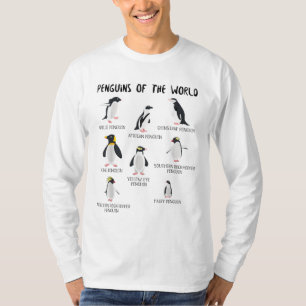 T-shirt 8 Rares pingouins du monde - Animaux amusants