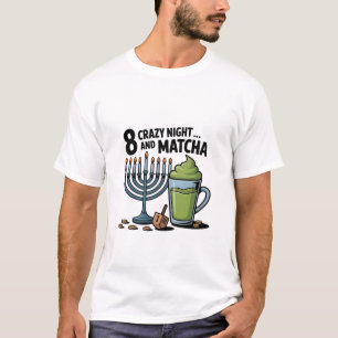 T-shirt 8 Soirées Folles Et Matcha Hanoukka Juif Juif Juif