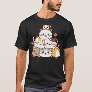 T-shirt 8 sur 10 chats fait compte à rebours