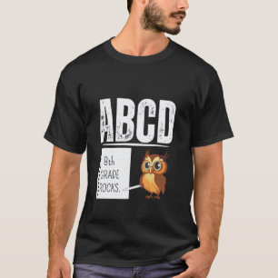 T-shirt 8e ANNÉE DÉCHIRE Crayon ABCD Professeur Retour À l