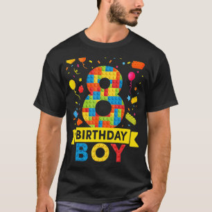 T-shirt 8e anniversaire Cadeau 8 ans Bâtiment Vieux Boys