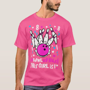 T-shirt 8E Anniversaire Filles Bowling Party Cute Unbowlie