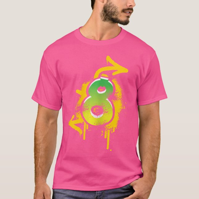 T-shirt 8E Anniversaire Présent Enfants Garçons Filles Coo (Devant)