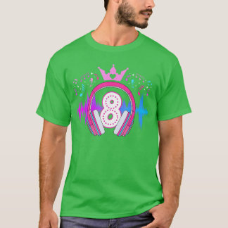 T-shirt 8ème fête d'anniversaire musicale pour enfant de h