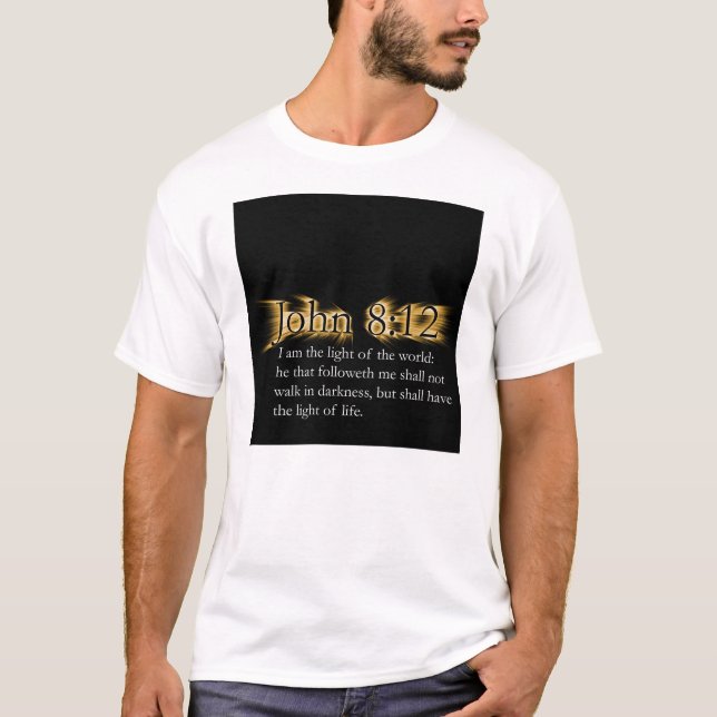 T-shirt 8h12 de John - laissez votre éclat léger pour (Devant)