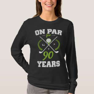 T-shirt 90 ans Joyeux 90e anniversaire pour les golfeurs