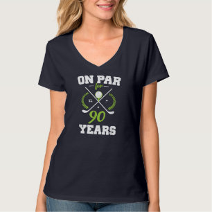 T-shirt 90 ans Joyeux 90e anniversaire pour les golfeurs