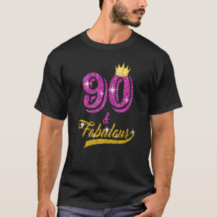 T-shirt 90 & Fabuleux depuis 1932 90e anniversaire 90 ans 