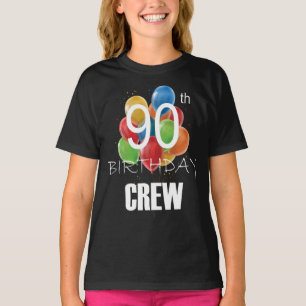 T-shirt 90e Anniversaire Équipage 90 Groupe d'équipages de