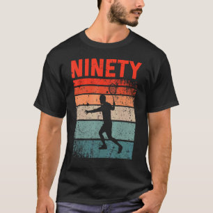 T-shirt 90e anniversaire Retro Tennis 90 ans Homme femme