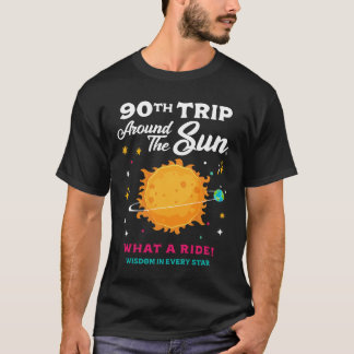 T-shirt 90ème Tour Autour du Soleil Célébration du 90ème A