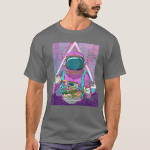 T-shirt 90s Astronomie spatiale Art Vaporwave Ramen Noodle
