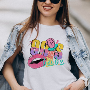 T-shirt 90s Babe Retro Super brillant coloré