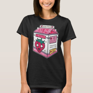 T-shirt 90s Egirl Lait Eboy Shake Carton mignon japonais S