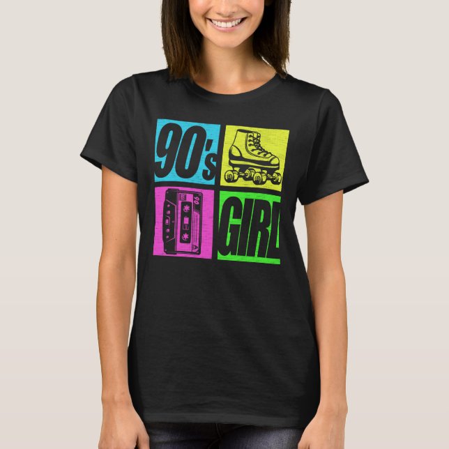 T-shirt 90s Girl 1990s Fashion 90 Theme Party 90s (Devant)