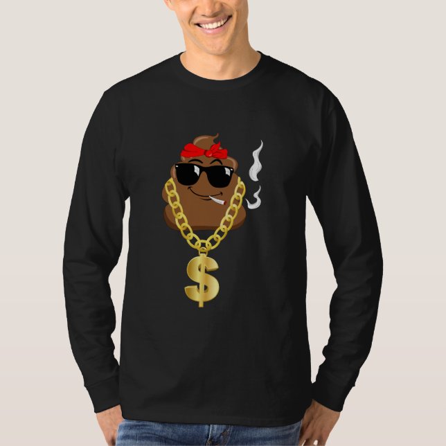 T-shirt 90s Hip Hop Old School Poop Throwback Nineties Par (Devant)
